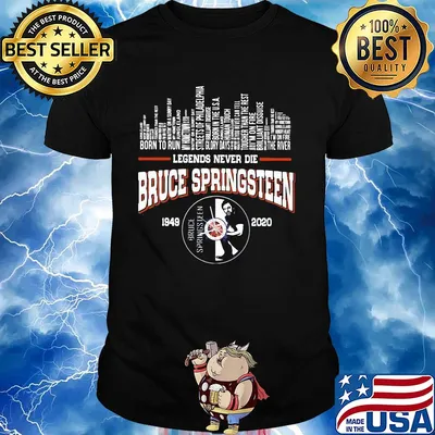 Legends never die bruce springsteen 1949 2020 shirt