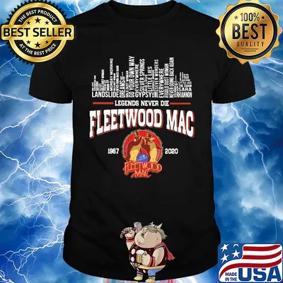 Legends never die fleetwood mac 1967 2020 city shirt