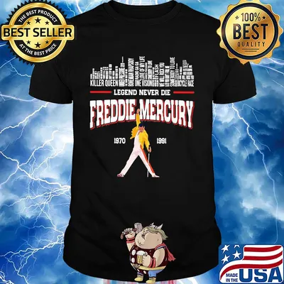 Legends never die freddie mercury 1970 1991 shirt