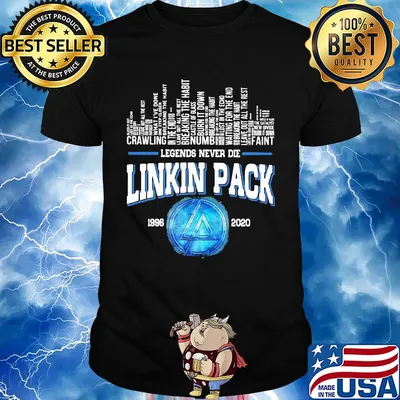 Legends never die linkin park 1996 2020 shirt