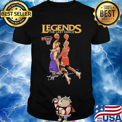 Legends the last dance Kobe Bryant and Michael Jordan play basketball signatures shirt