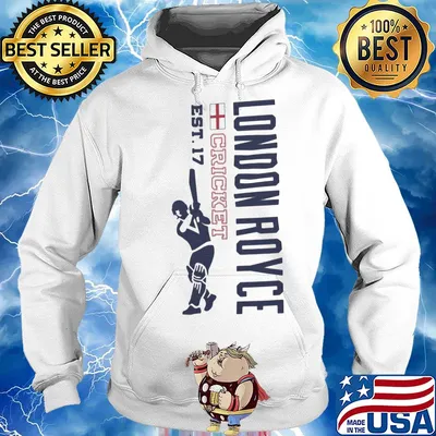 London royce cricket est. 17 baseball s Hoodie