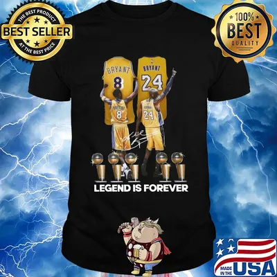 Los angeles 8 lakers bryant 24 signature legend is forever shirt