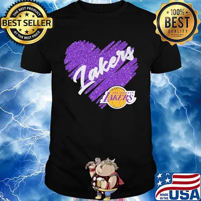 Los Angeles Lakers heart shirt