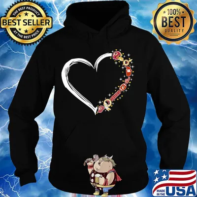 Love Washington Redskins football team heart s Hoodie