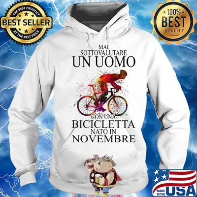 Mai sottovalutare un uomo con una bicicletta nato in novembre s Hoodie