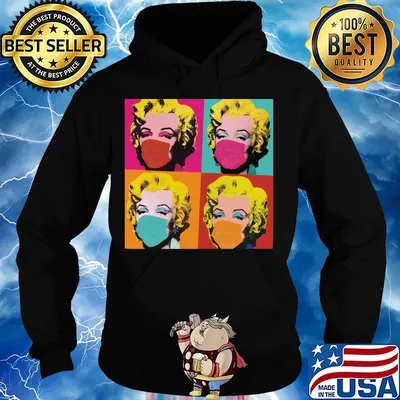 Marilyn monroe inspired mask bella muscle art s Hoodie