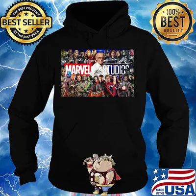 Marvel studios characters signatures horizontal poster s Hoodie