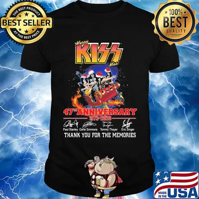 Mery Kiss 47th anniversary 1973-2020 thank you for the memories signature shirt
