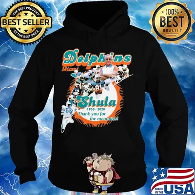Miami dolphins shula 1930 2020 thank you for the memories signature s Hoodie