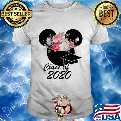 Mickey mouse class of 2020 flower shirt
