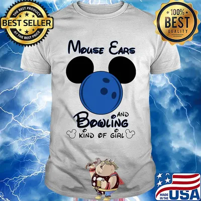 Mickey mouse ears and bowling kind of girl shirt