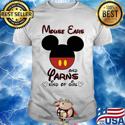 Mickey mouse ears and police kind of girl shirt