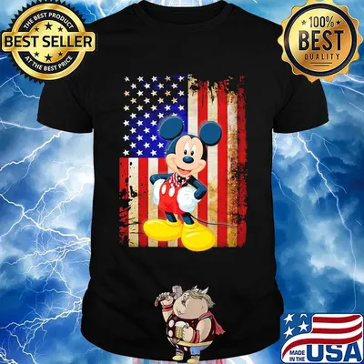 Mickey mouse independence day american flag shirt