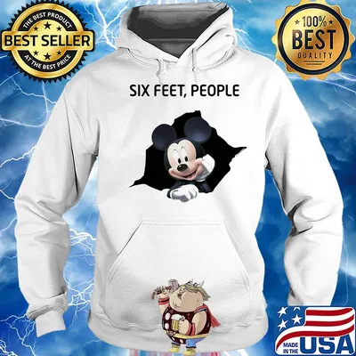 Mickey mouse six feet people s Hoodie