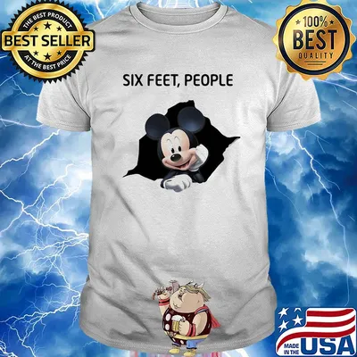 Mickey mouse six feet people shirt