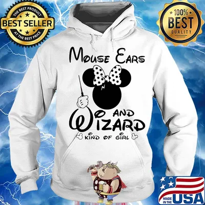 Minnie mouse ears and wizard kind of girl s Hoodie