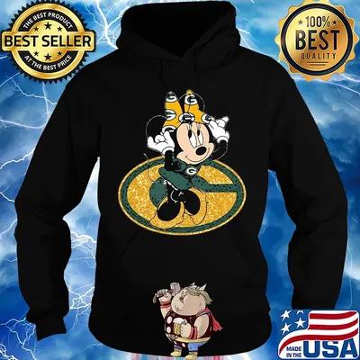 Minnie mouse green bay packers diamond s Hoodie