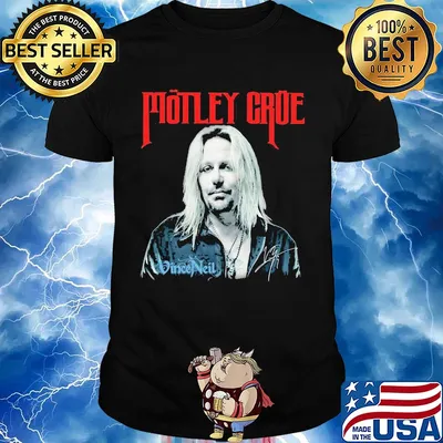 Motley Crue vince neil signature shirt