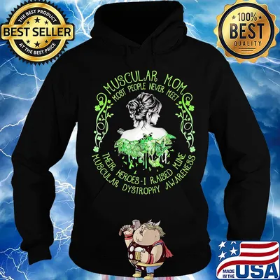 Muscular mom most people never meet their heroes I raised mine muscular awareness butterfly s Hoodie