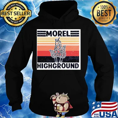 Mushroom hunter Snail morel highground vintage s Hoodie