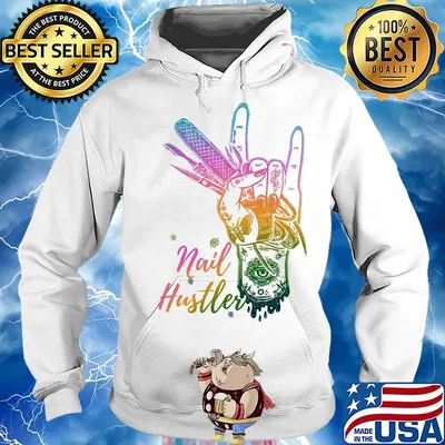 Nail hustler hand color s Hoodie