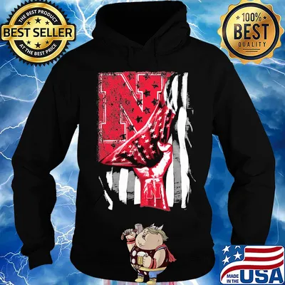 Nebraska cornhuskers american flag independence day father's day s Hoodie