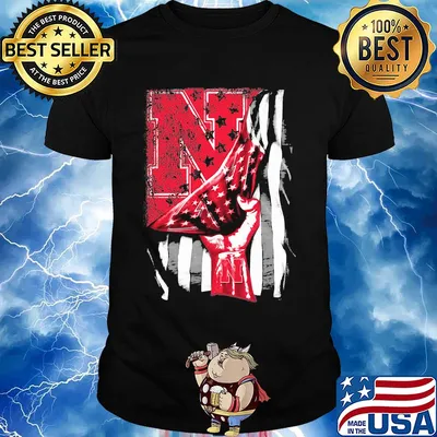 Nebraska cornhuskers american flag independence day father's day shirt