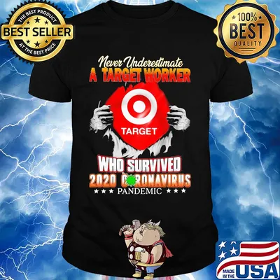Never underestimate a target worker who survived 2020 coronavirus pandemic shirt
