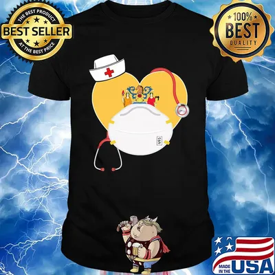 New Jersey nurse N95 heart mask shirt