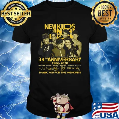 New Kids on the block 34th anniversary 1986 2020 signature shirt