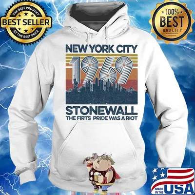 New york city 1969 stonewall the firts pride ứa a riot vintage s Hoodie