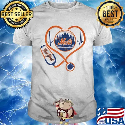New york mets baseball stethoscope heart shirt