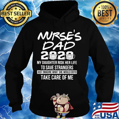 Nurse's dad 2020 mask my daughter risk her life to save strangers s Hoodie