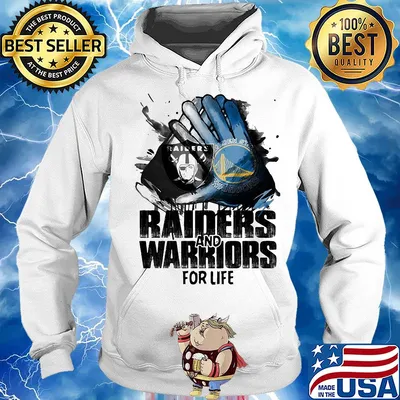Oakland Raiders and golden state warriors for life art s Hoodie