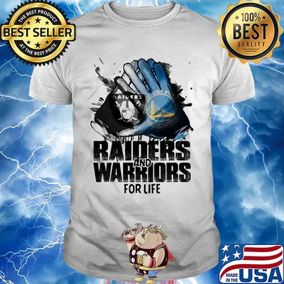 Oakland Raiders and golden state warriors for life art shirt
