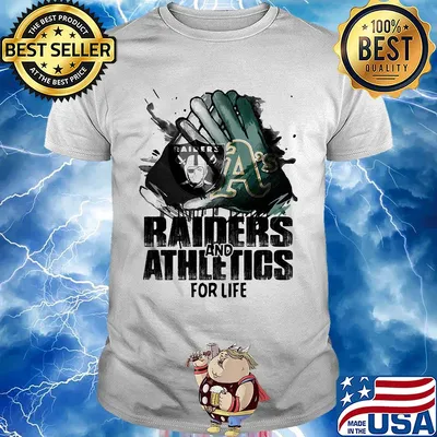 Oakland raiders and oakland athletics for life art shirt