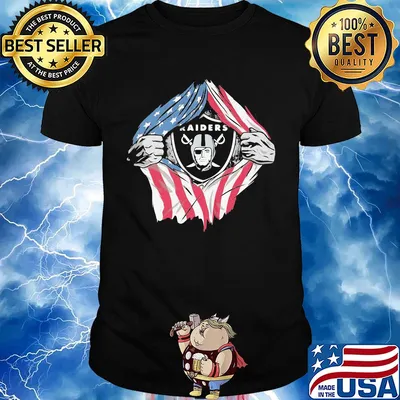 Oakland raiders football american flag independence day shirt