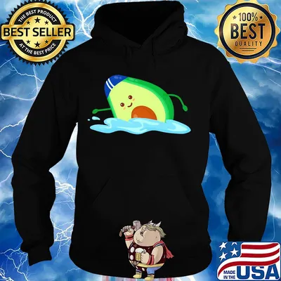 Official Avocado play swimming s Hoodie