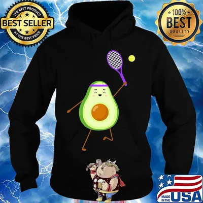 Official Avocado play tennis s Hoodie