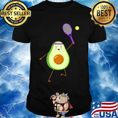 Official Avocado play tennis shirt
