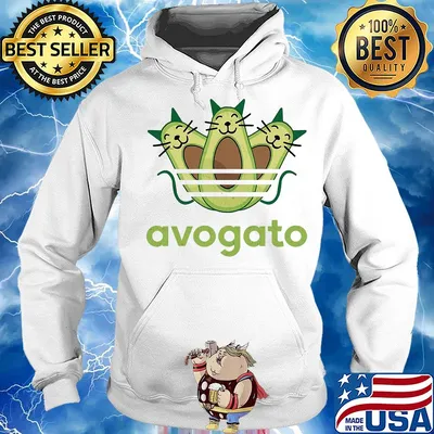 Official avogato avocado cat s Hoodie