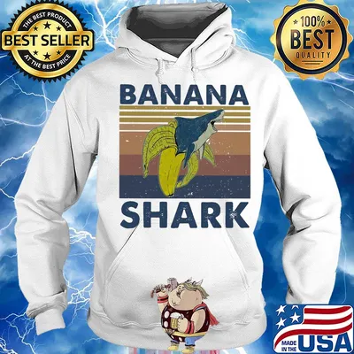 Official Banana shark vintage s Hoodie