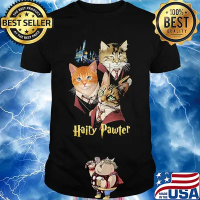 Official cats hairy pawter shirt