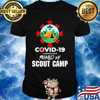 Official covid-19 coronavirus ruined my scout camp shirt