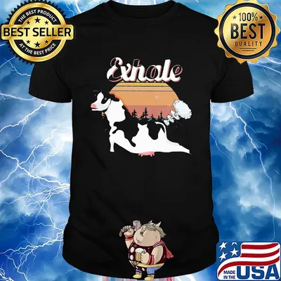 Official Cow exhale vintage shirt