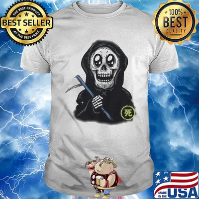 Official death black skull shirt