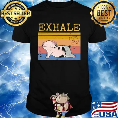 Official Exhale pig vintage shirt