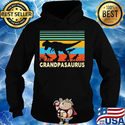 Official Grandpasaurus vintage s Hoodie