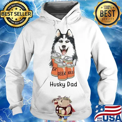 Official Husky dad beer s Hoodie